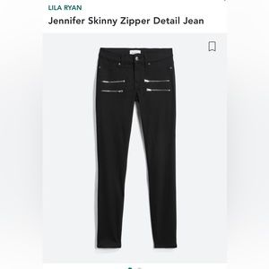Jennifer skinny zipper detail jean - Size 27